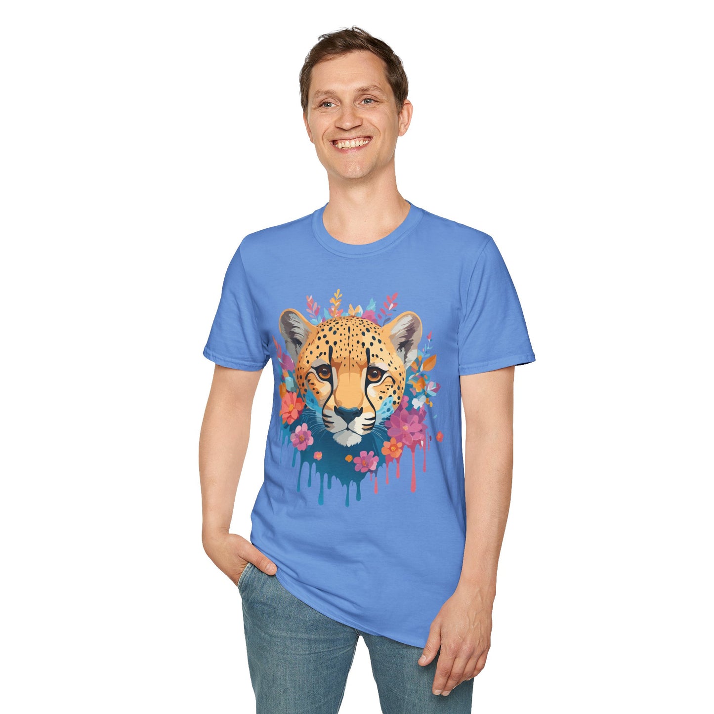Cheetah Shirt, Shirt with Cheetah, Cheetah Tee, Shirt with Animals