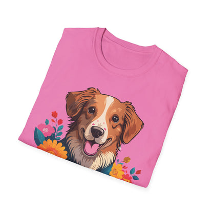 Dog Shirt Unisex Animal Tee Short Sleeve Gildan Softstyle 64000 Cotton Tee