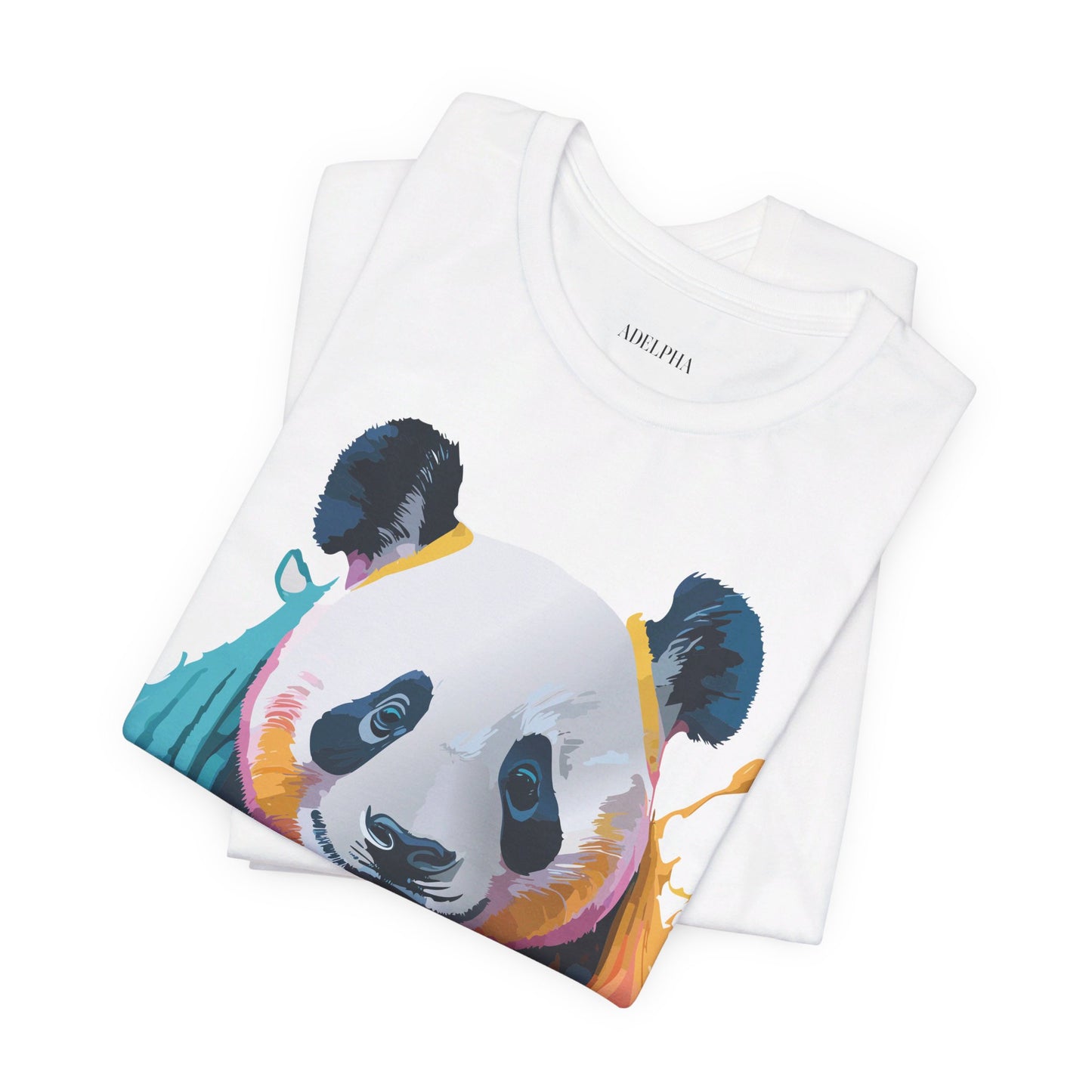 T-Shirt aus natürlicher Baumwolle mit Panda