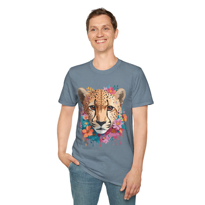 Cheetah Print Unisex Softstyle Tee Gildan 64000 Cotton Short Sleeve Shirt
