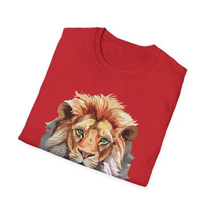 Lion Shirt Unisex Animal Tee Gildan Softstyle 64000 Cotton Tee