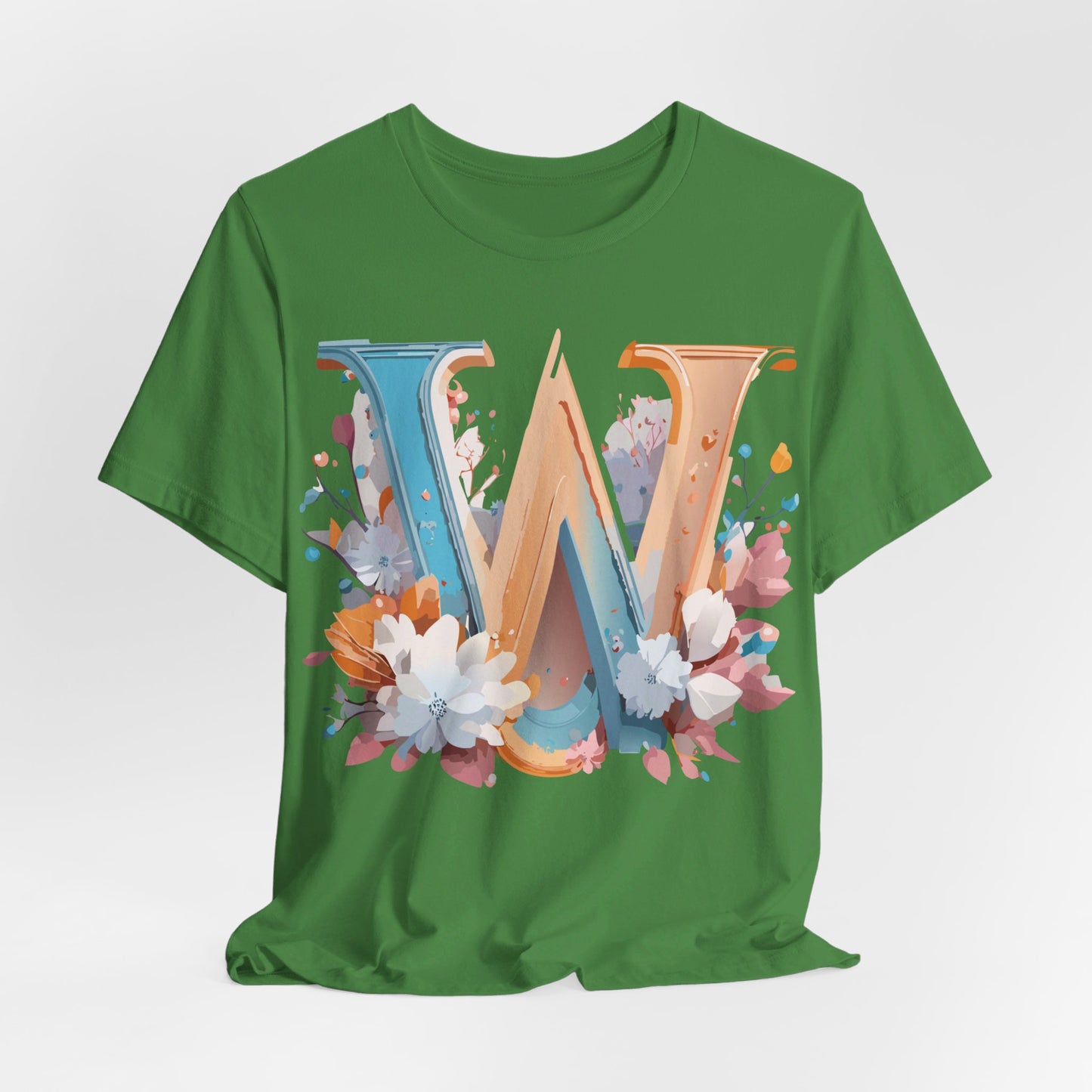 Natural Cotton Tee Shirt - Letters Collection - W