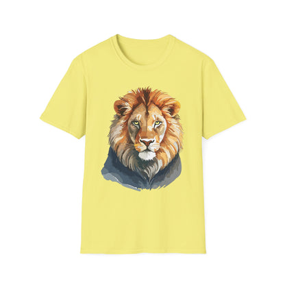 Lion Shirt Unisex Animal Tee Gildan Softstyle 64000 100 Percent Ring Spun Cotton