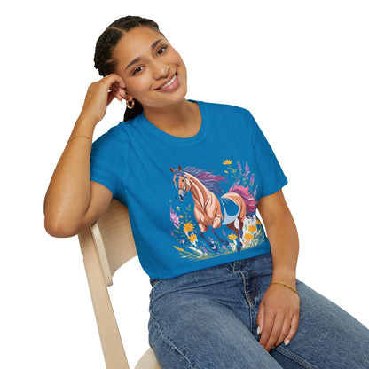 Horse Shirt Unisex Softstyle 64000 Cotton Tee Gildan 100 Percent Ring Spun