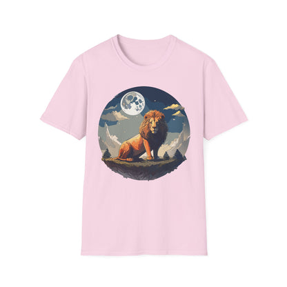 Lion Shirt Unisex Animal Tee Softstyle 64000 100 Percent Ring-Spun Cotton
