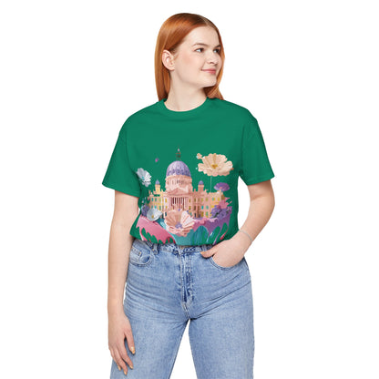 Natural Cotton Tee Shirt - Beautiful Places Collection - Madrid Printify