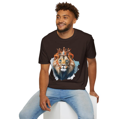 Lion Shirt Unisex Animal Tee Gildan Softstyle 64000 100 Percent Ring Spun Cotton