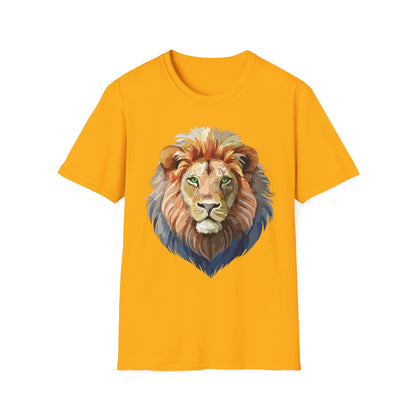 Lion Shirt Unisex Animal Tee Gildan Softstyle 64000 Cotton Comfort