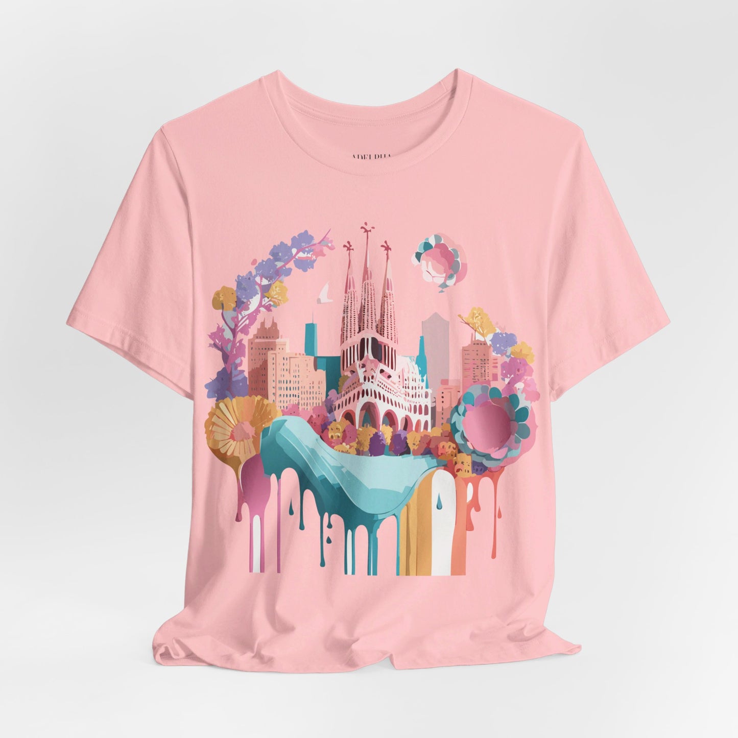 T-Shirt aus natürlicher Baumwolle – Kollektion „Beautiful Places“ – Barcelona