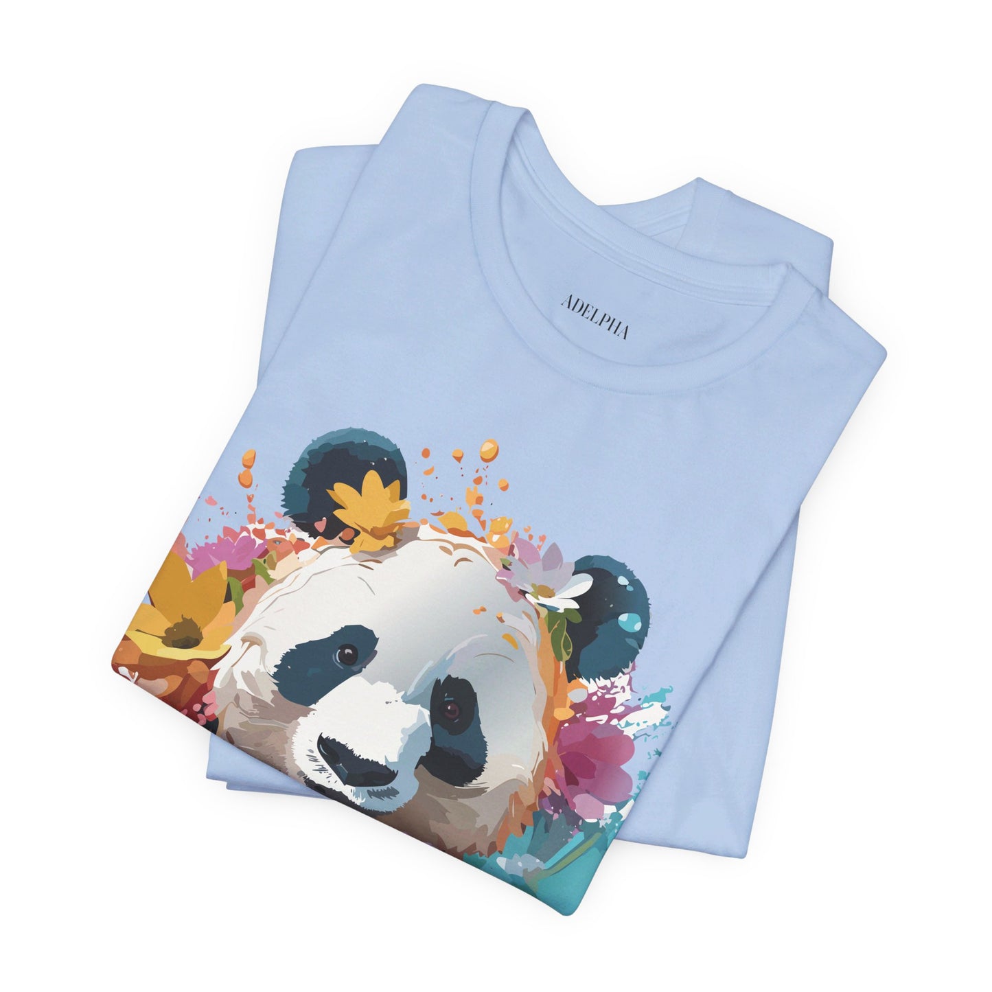 T-shirt en coton naturel avec panda