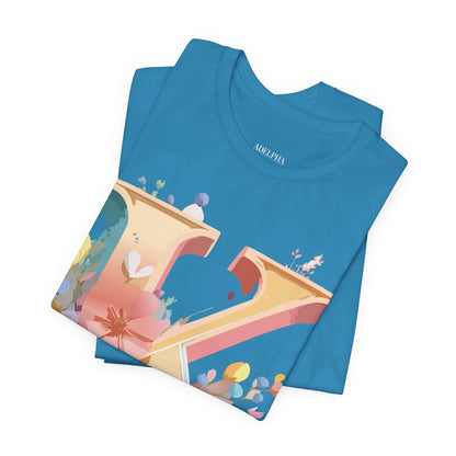 Natural Cotton Tee Shirt - Letters Collection - K Printify