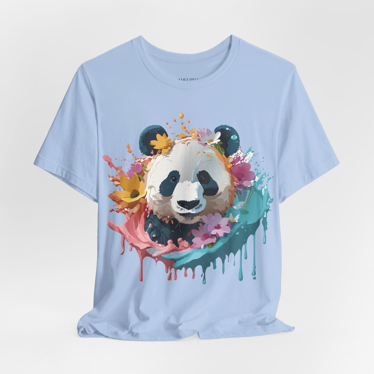 T-shirt en coton naturel avec panda