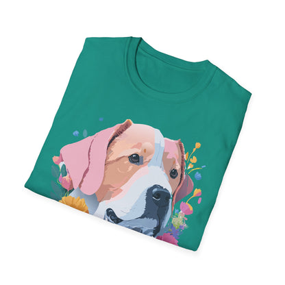 Dog Shirt Unisex Softstyle Cotton Tee 64000 Graphic Animal Print