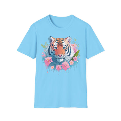 Unisex Tiger Shirt Gildan Softstyle 64000 Cotton Tee Everyday Comfort