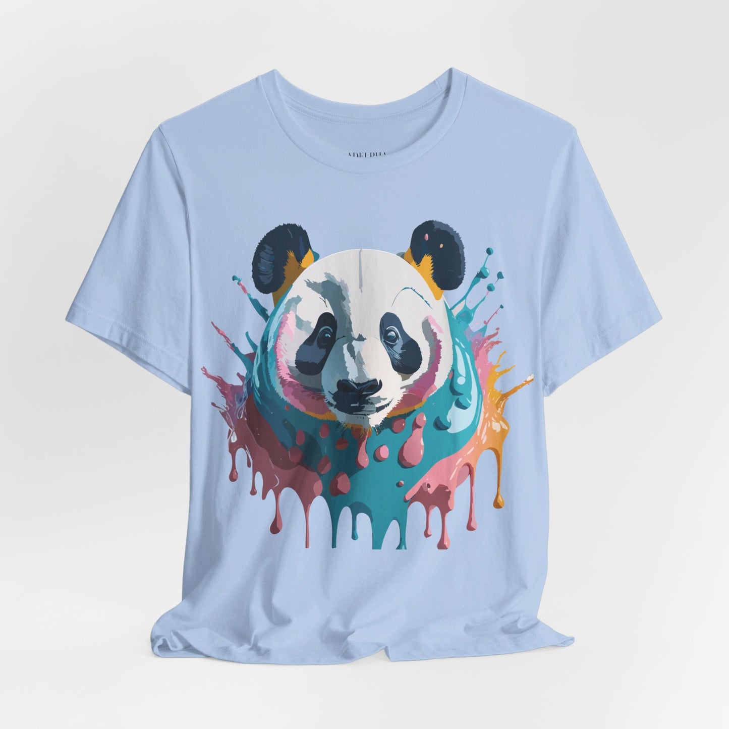 Natural Cotton Tee Shirt with Panda