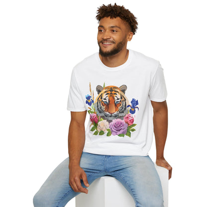 Unisex Tiger Shirt Softstyle Graphic Tee 100 Percent Cotton Apparel