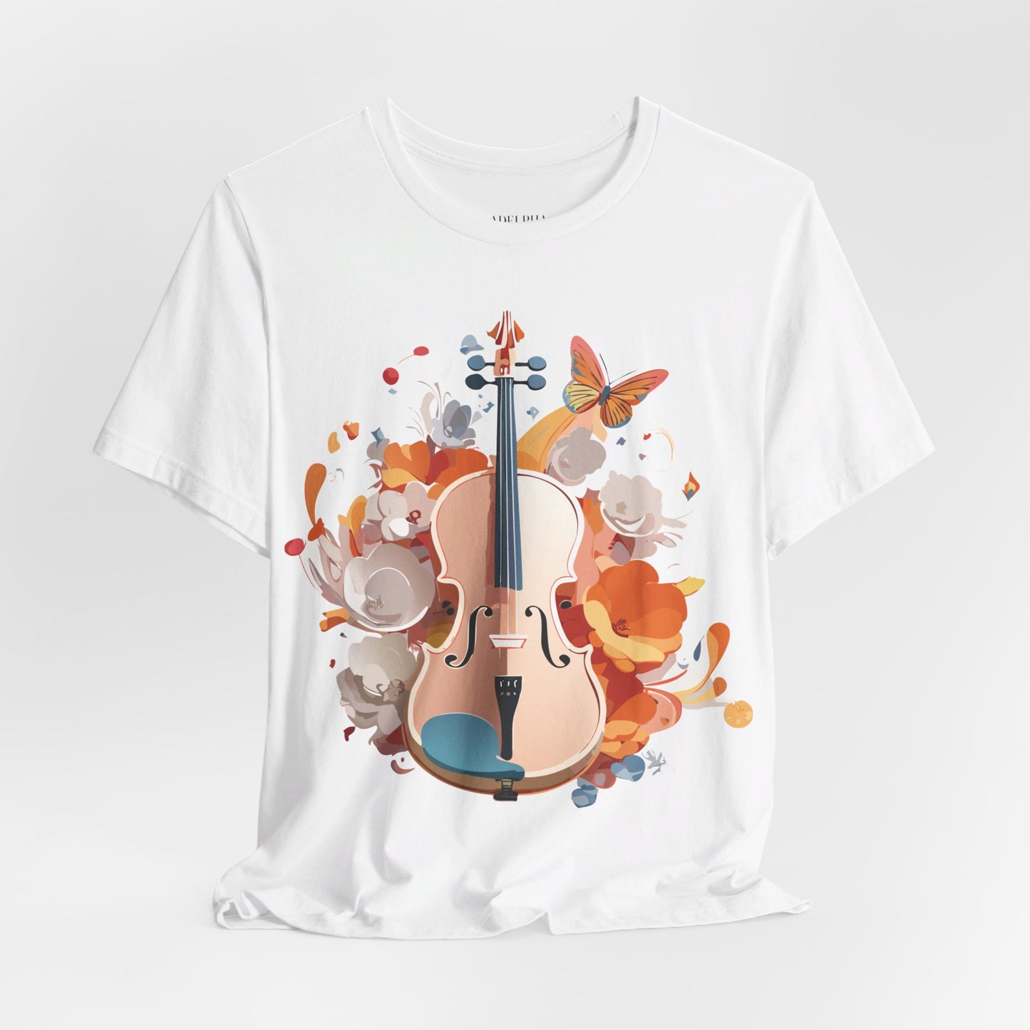 T-Shirt aus natürlicher Baumwolle – Musikkollektion