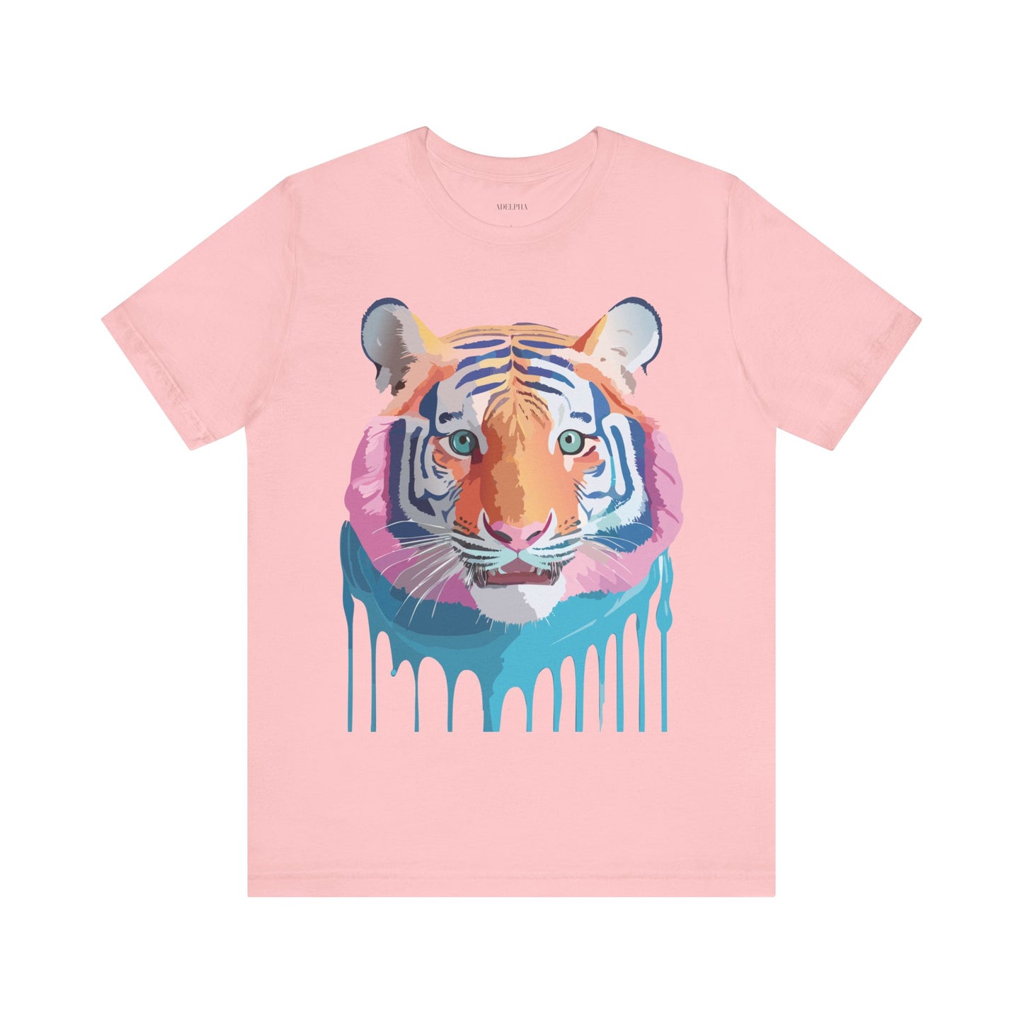 Natural Cotton Tee Shirt with Tiger