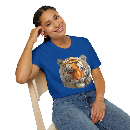 Unisex Tiger Shirt Animal Print Tee Gildan Softstyle Cotton Quality