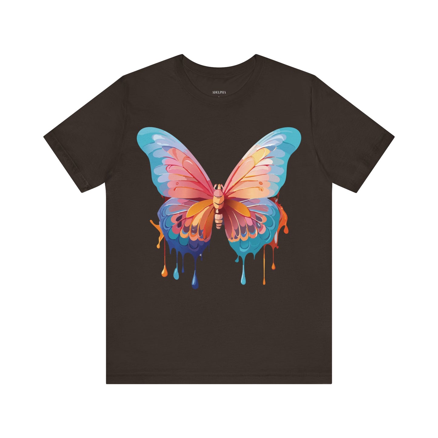 T-Shirt aus natürlicher Baumwolle mit Schmetterling