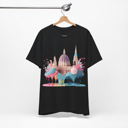 Natural Cotton Tee Shirt - Beautiful Places Collection - Vienna Printify