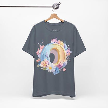 Natural Cotton Tee Shirt - Letters Collection - O Printify