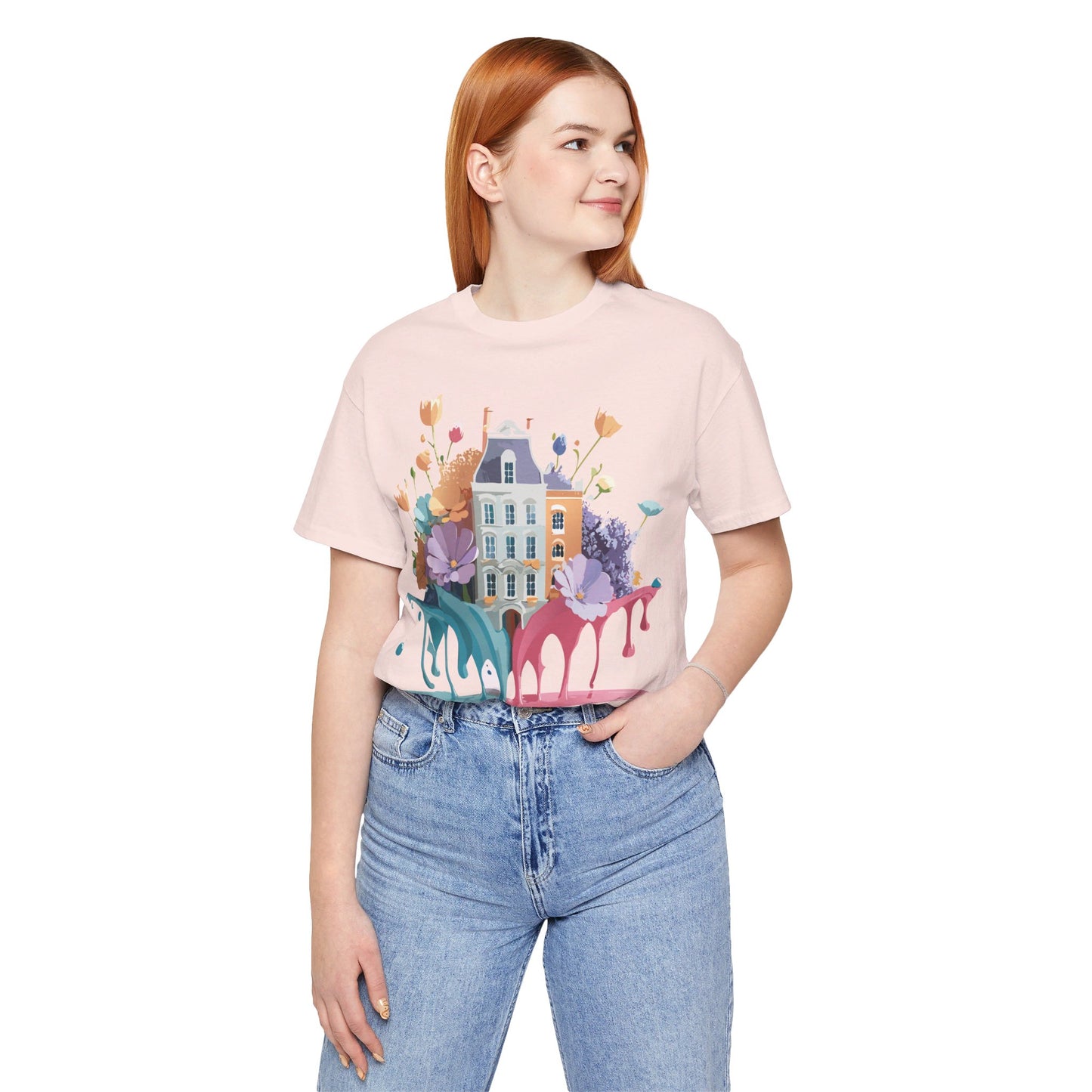 Natural Cotton Tee Shirt - Beautiful Places Collection - Amsterdam