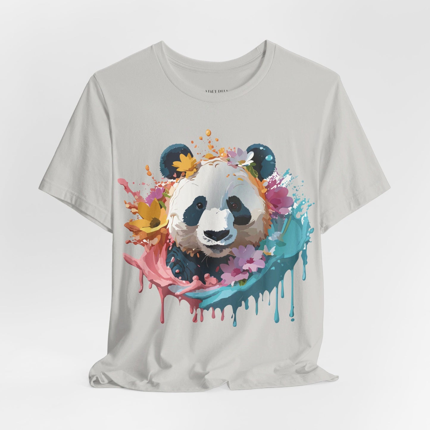 T-shirt en coton naturel avec panda