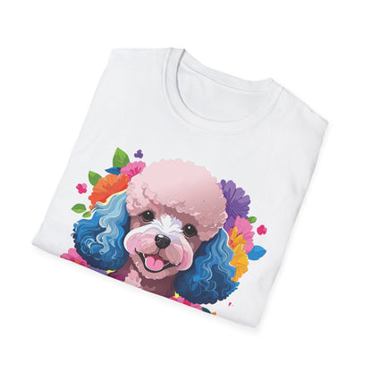 Unisex Dog Shirt Softstyle Tee 100 Percent Cotton Animal Print