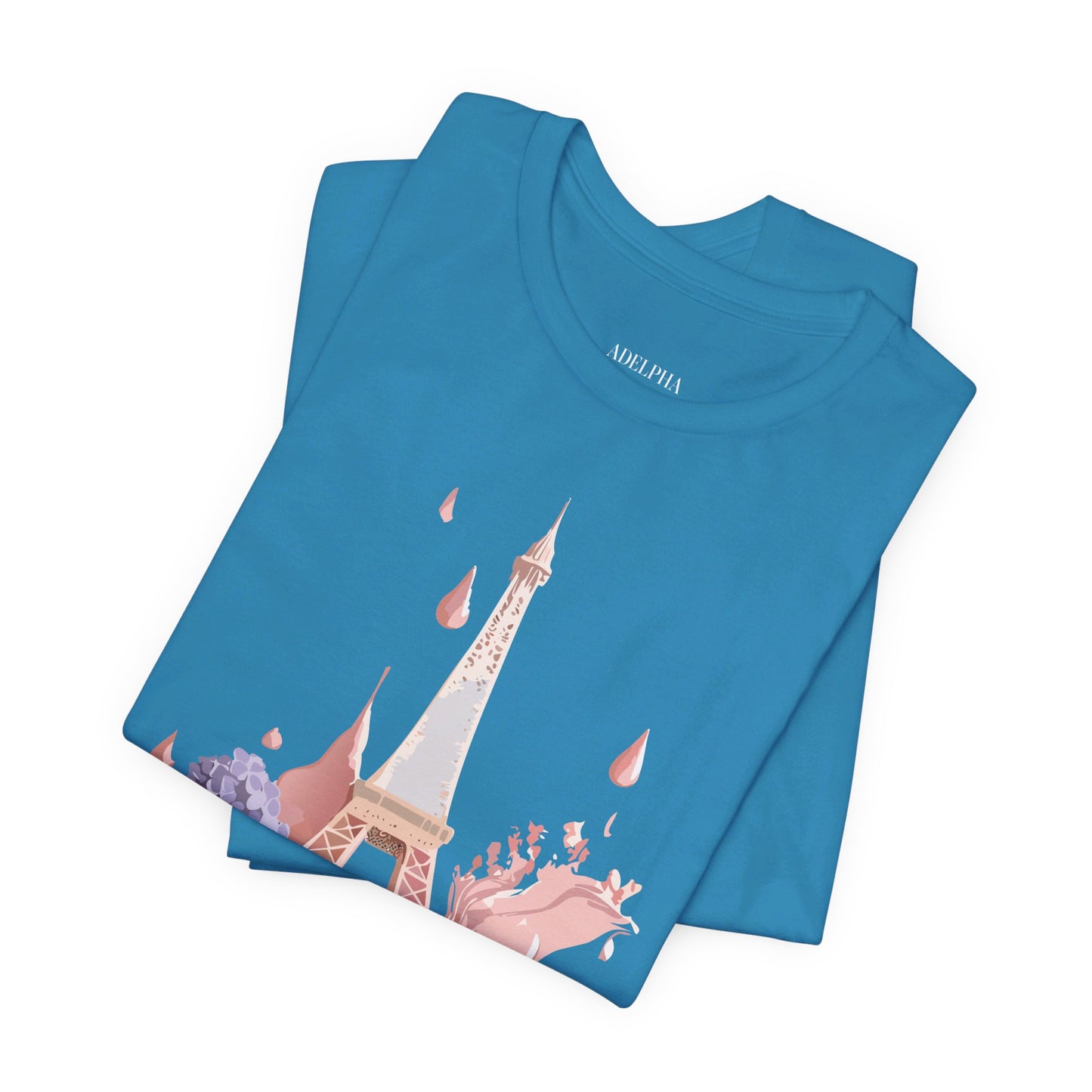 Natural Cotton Tee Shirt - Beautiful Places Collection - Paris