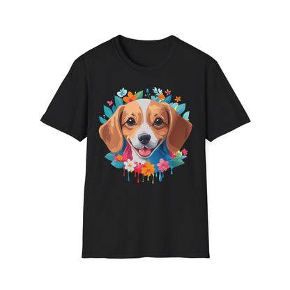 Unisex Dog Shirt Animal Tee Gildan Softstyle 64000 Cotton Tee