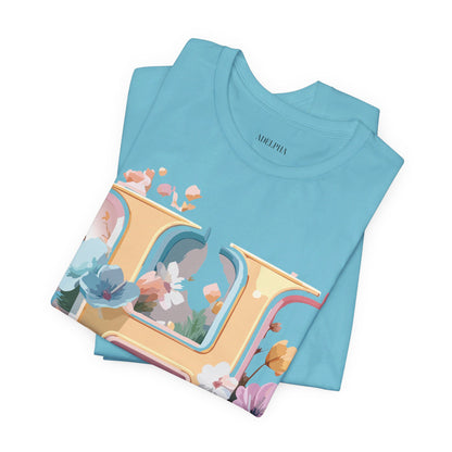 Natural Cotton Tee Shirt - Letters Collection - H Printify
