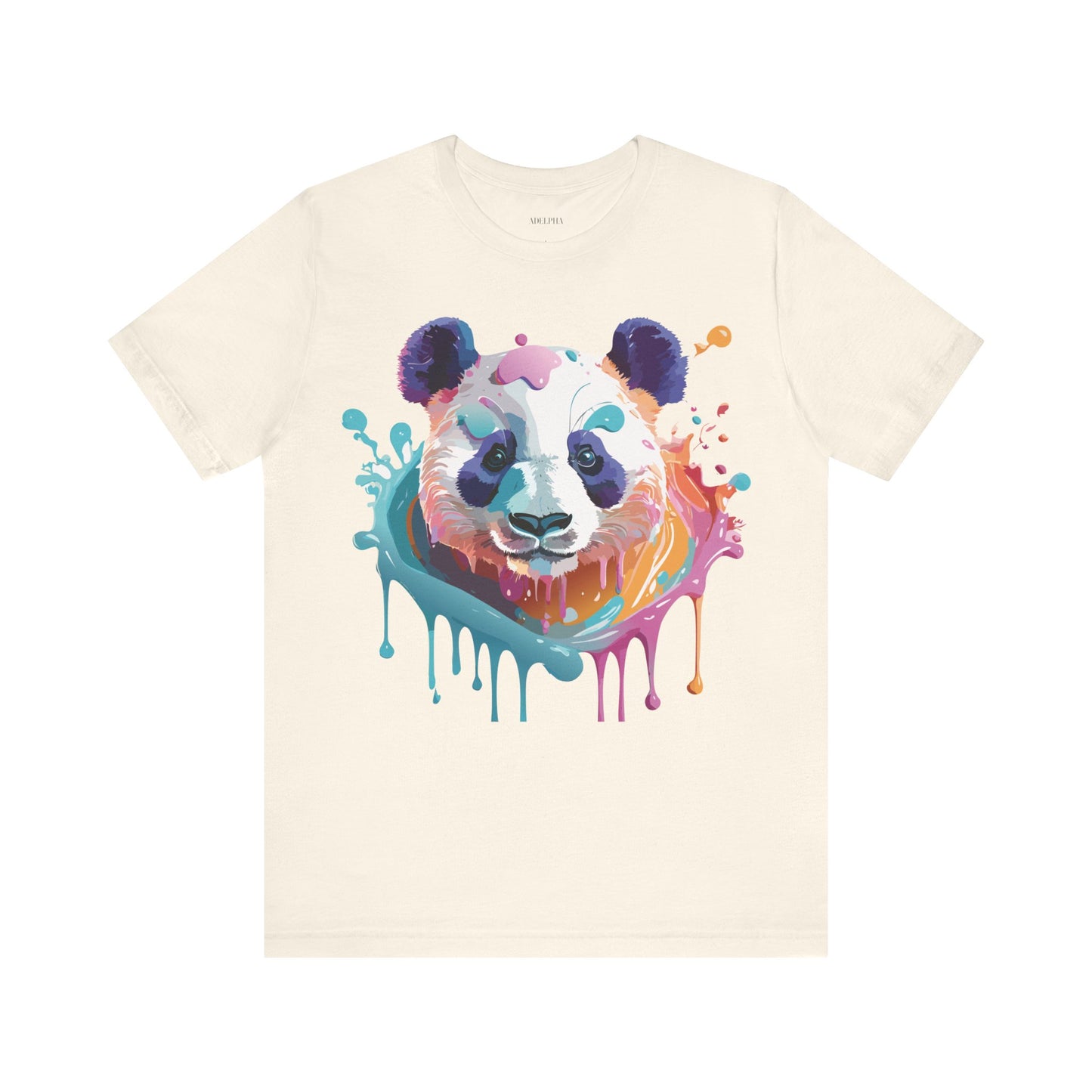 T-Shirt aus natürlicher Baumwolle mit Panda