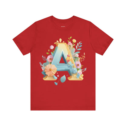 Natural Cotton Tee Shirt - Letters Collection - A Printify