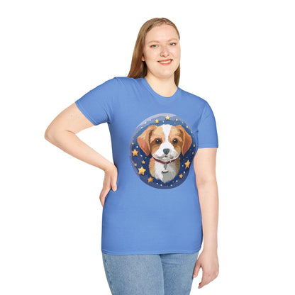 Unisex Dog Shirt Animal Print Tee Gildan Softstyle 64000 Cotton