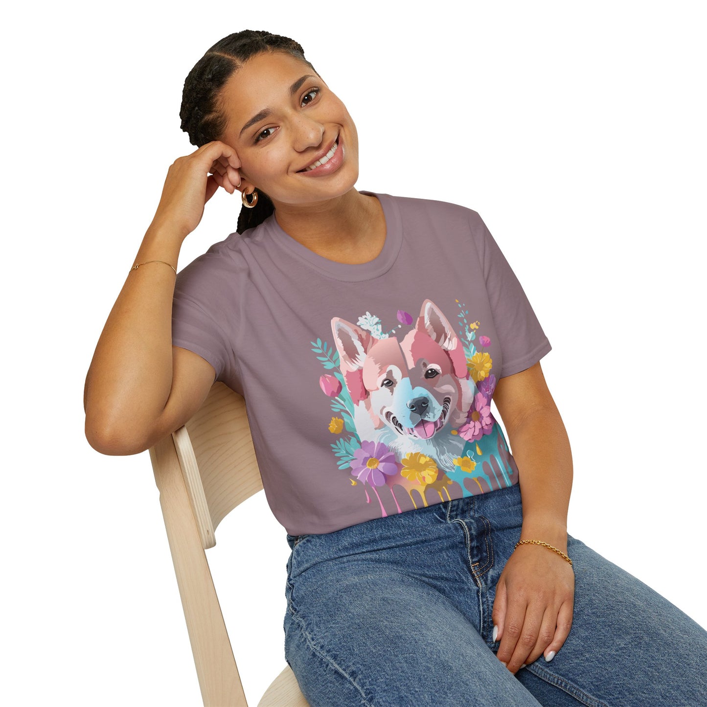 Dog Shirt, Shirt with Dog, Animal Tee, Shirt with Animals