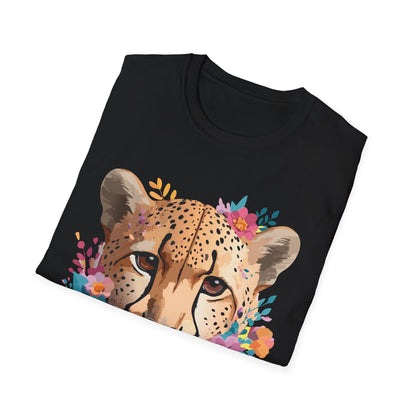 Cheetah Print Unisex Softstyle Tee Gildan 64000 Cotton Short Sleeve Shirt