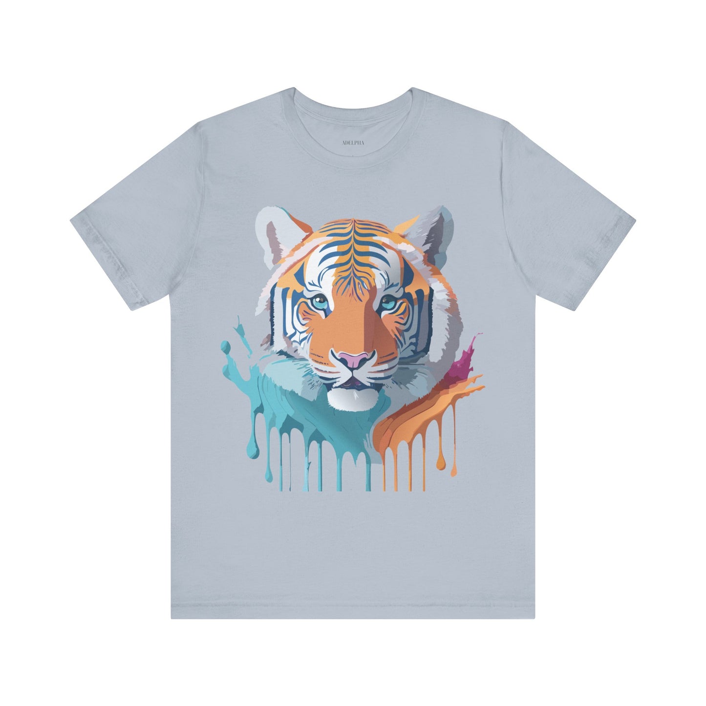 Natural Cotton Tee Shirt with Tiger