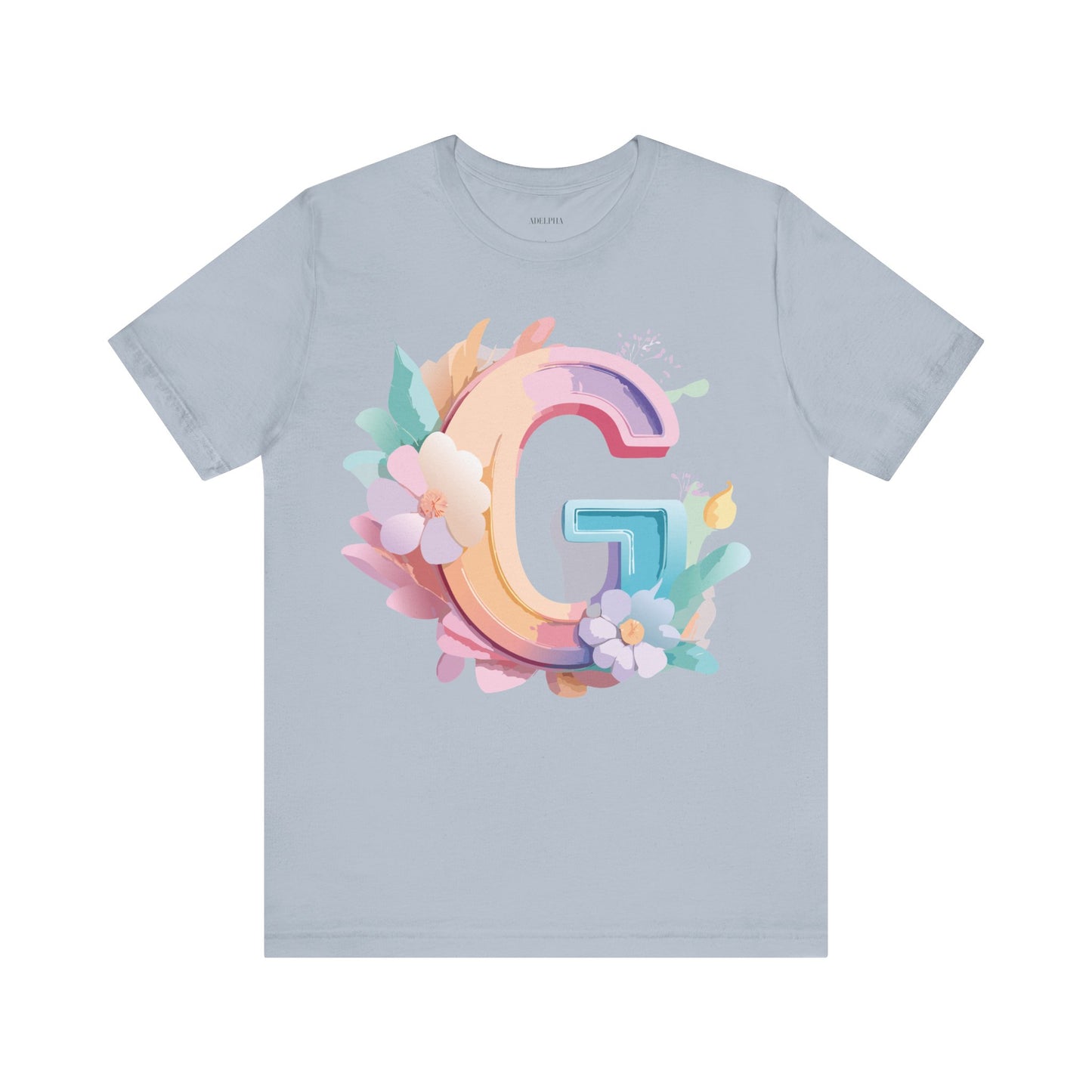 Natural Cotton Tee Shirt - Letters Collection - G