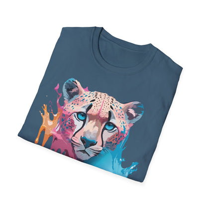 Unisex Cheetah Tee Softstyle Gildan 64000 100 Percent Cotton