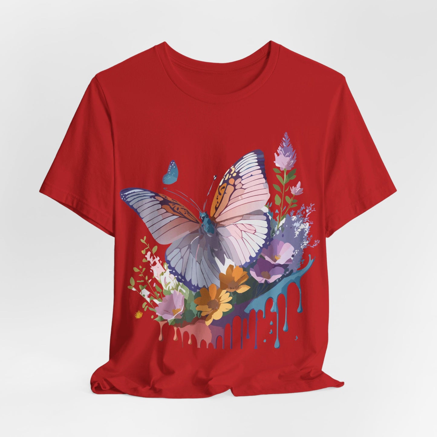 T-shirt en coton naturel avec papillon