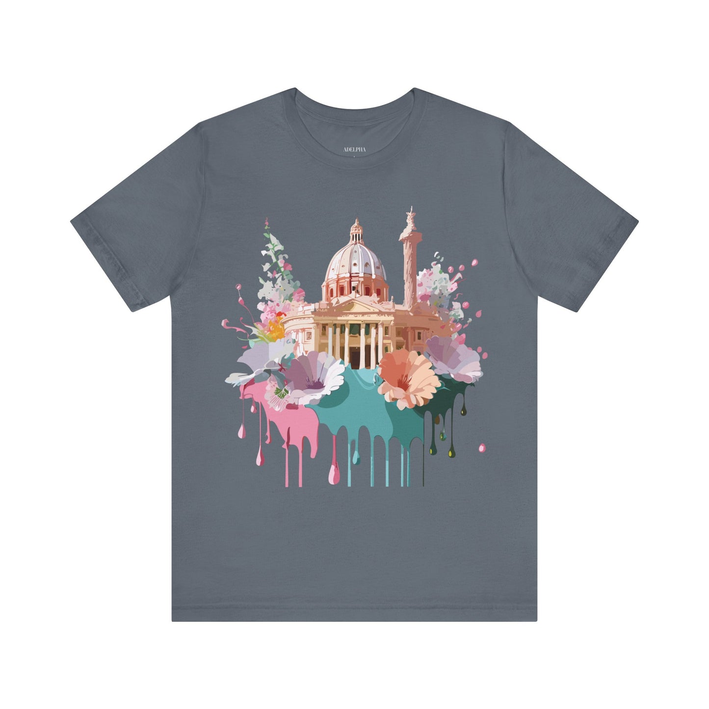 Natural Cotton Tee Shirt - Beautiful Places Collection - Rome