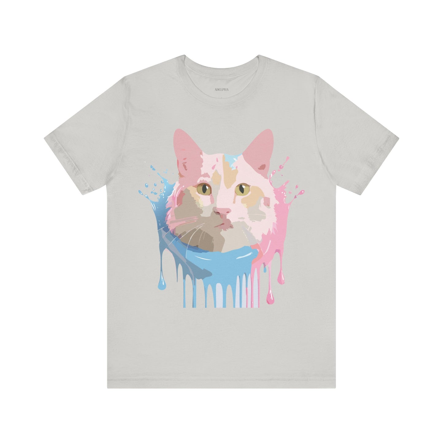 T-shirt en coton naturel avec chat