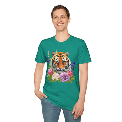 Unisex Tiger Shirt Softstyle Graphic Tee 100 Percent Cotton Apparel