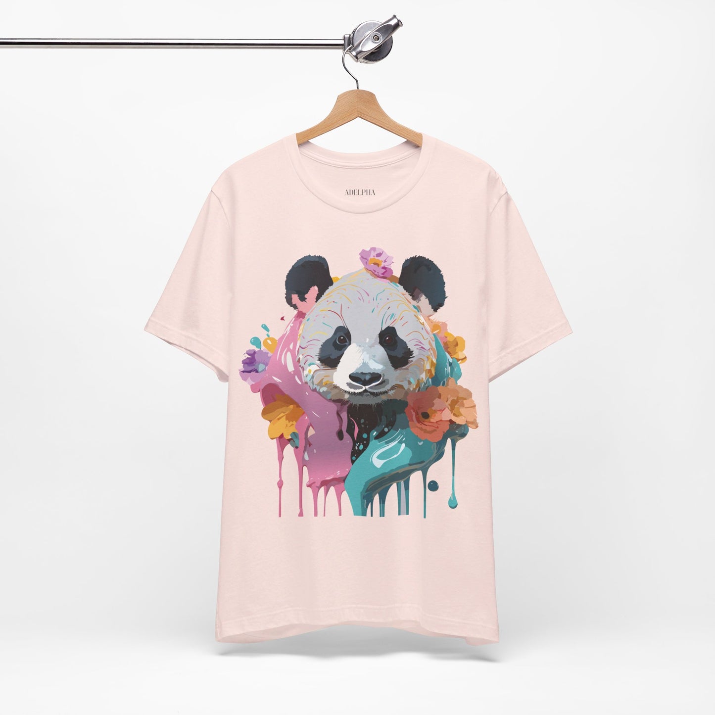 T-Shirt aus natürlicher Baumwolle mit Panda