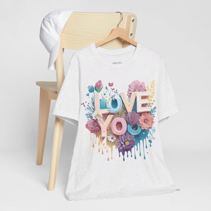 Natural Cotton Tee Shirt - Love story Collection Printify