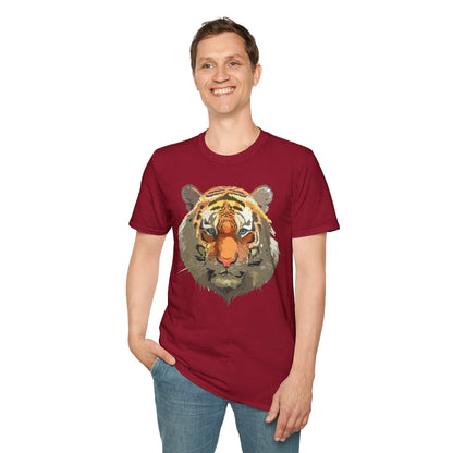 Unisex Tiger Shirt Gildan Softstyle 64000 Cotton Tee For Everyday Comfort