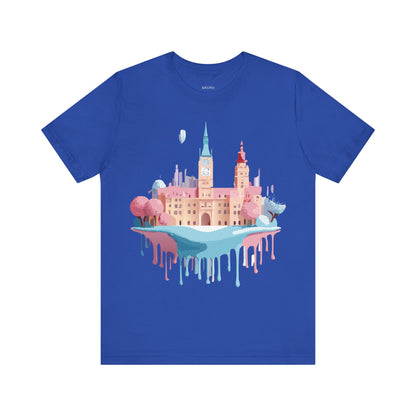Natural Cotton Tee Shirt - Beautiful Places Collection - Prague Printify