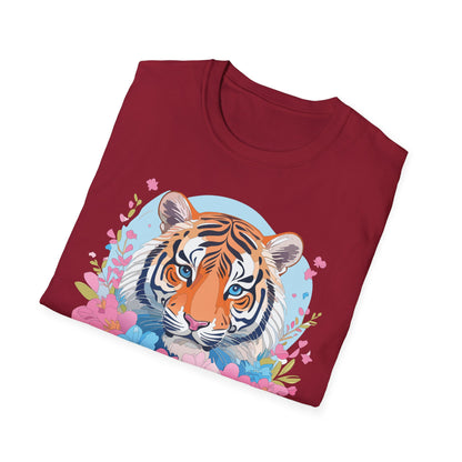 Tiger Shirt Unisex Softstyle T Shirt Gildan 64000 Animal Tee