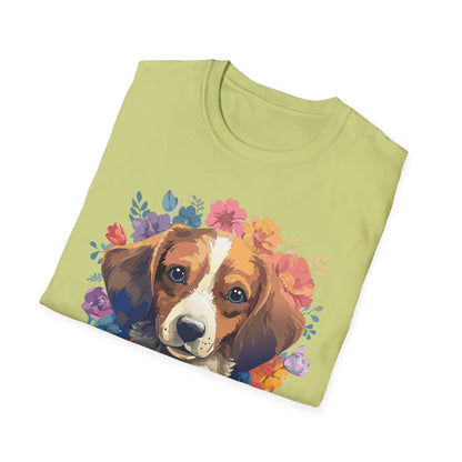 Unisex Dog Shirt Animal Print Tee Gildan Softstyle 64000 Cotton
